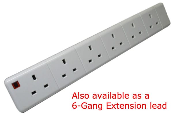GSM 4/6 Gang Extension Plug Bug