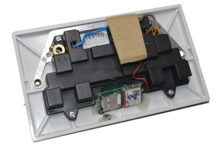 Inside GSM double wall socket recorder