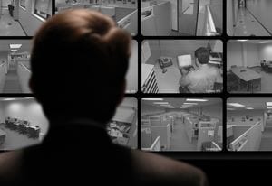 Employee Spying with surveillance cameras