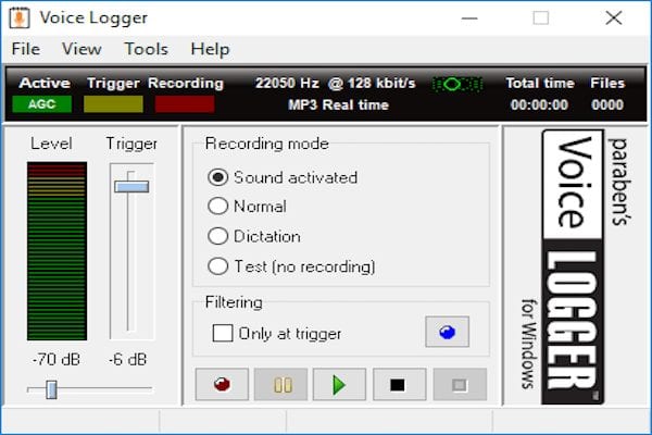 Voice Logger Computer Software