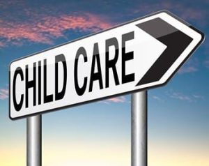 child care sign