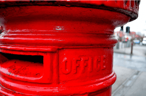 red post box