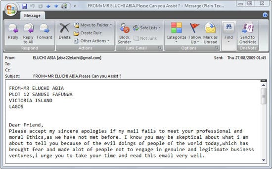 Advance Fee Fraud