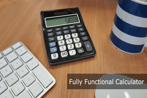 fully functioning calculator and audio recorder
